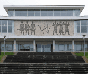 Entrance to Yugoslavian Museum in Belgrade